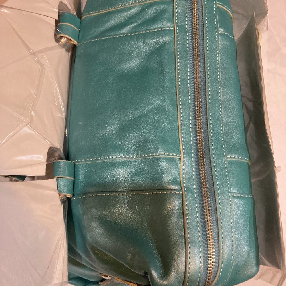 elliott lucca charmed turquoise satchel